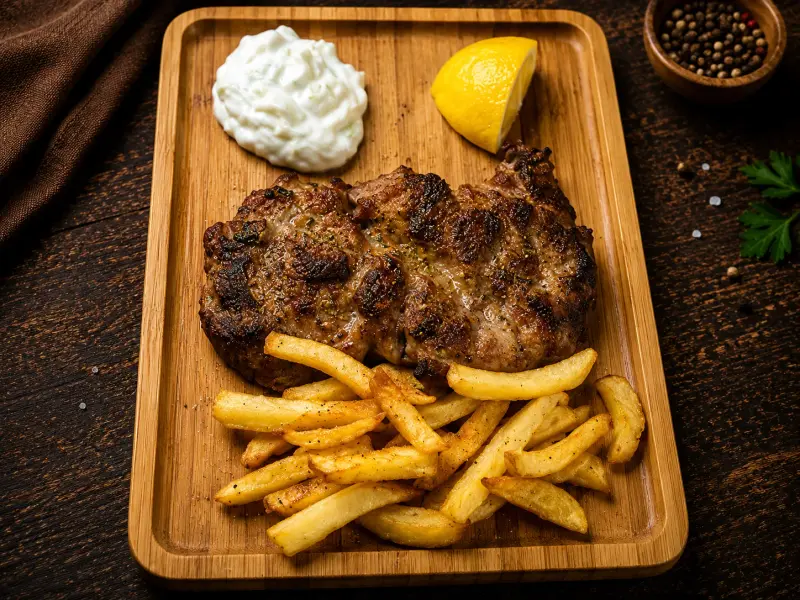 Свинска вратна пържола